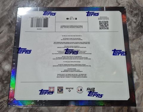 Topps Chrome Black Baseball 2026 Factory Sealed Box Backside