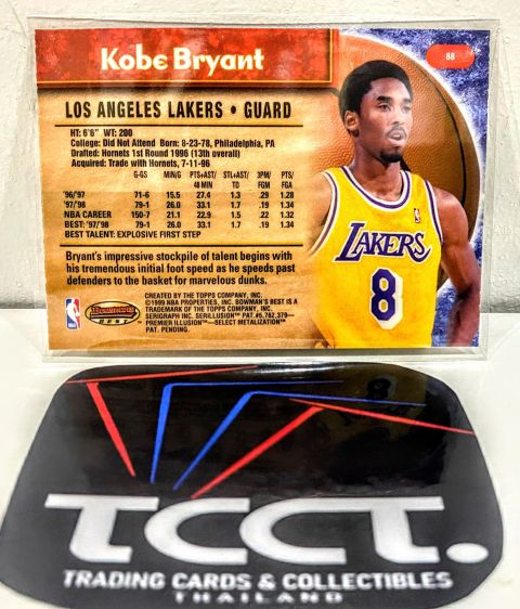 1999 Topps Bowmans Best Kobe Bryant #88 Back
