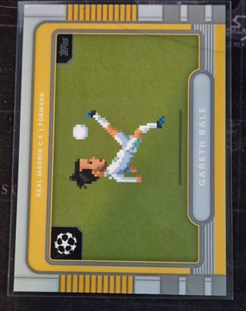 2025-26 Topps UEFA Club Competitions Gareth Bale 8-Bit Shots #8B-2 Front1