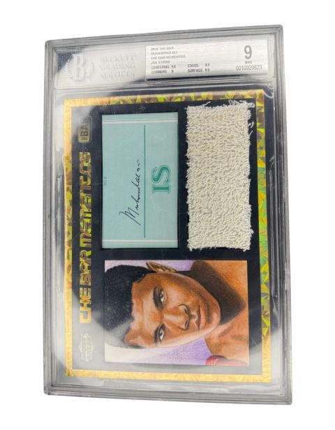 2018 The BAR Mementos Muhammed Ali #X10599 BGS 9 1/1 Front