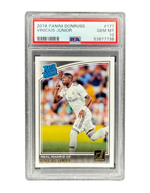 2018 Panini Donruss Vinicius Junior #177 PSA 10 Front