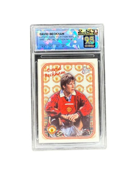 1997 Futera David Beckham Fan Selection Manchester United #SE10 SQC 9.5 Front