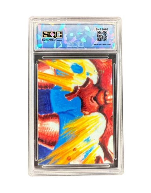 2023 Topps Garbage Pail Kids Chrome Bernie Burns 92/99 SQC 9.5 Back