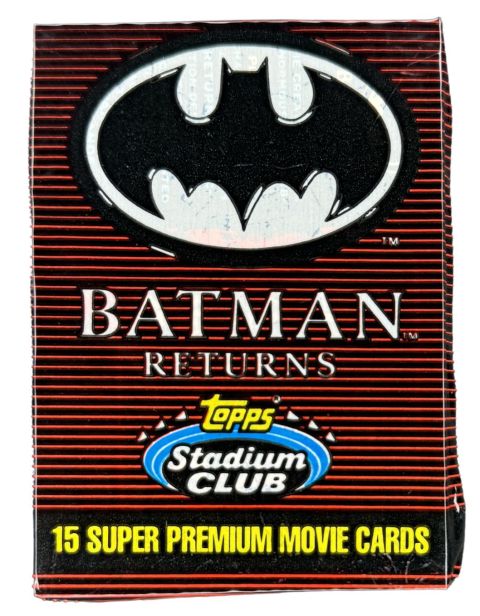 1991 Topps Stadium Club Batman Begins Factory Sealed Pack Front