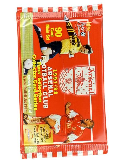 1998 Futera Arsenal Football Club Factory Sealed Pack Front