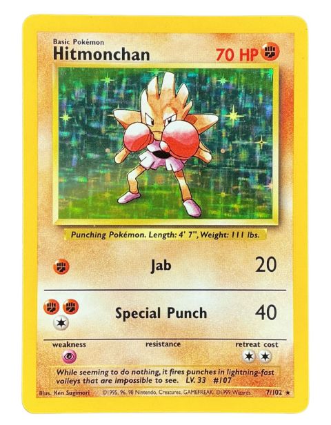 1999 Pokemon Hitmonchan #7 Front