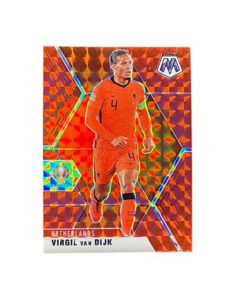 2020 Panini Mosaic Euro Virgil van Dijk Red Mosaic #141 Front