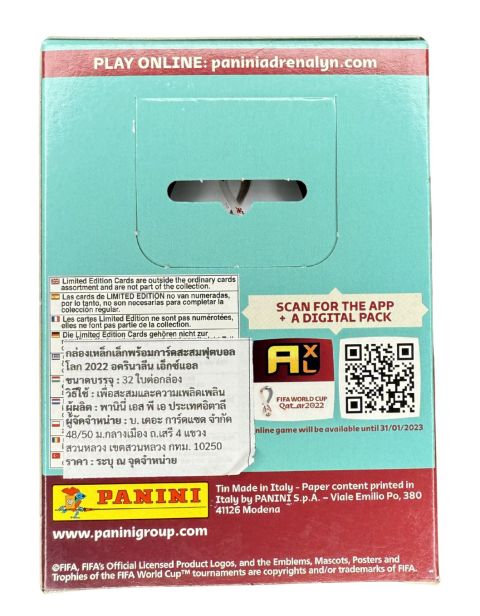 2022 FIFA Qatar World Cup Stickers Collector Red Tin Back