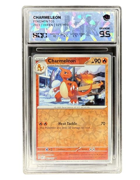 2023 Pokemon Charmeleon Obfen #027/197 SQC 9.5 Front