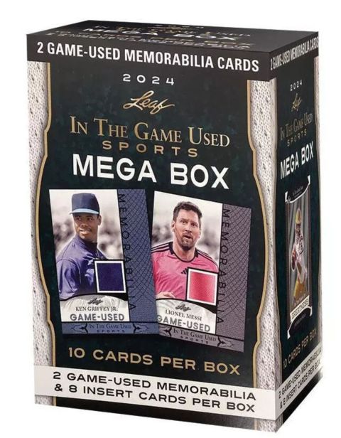 2024 Leaf In The Game Used Sports Mega Box Factory Sealed