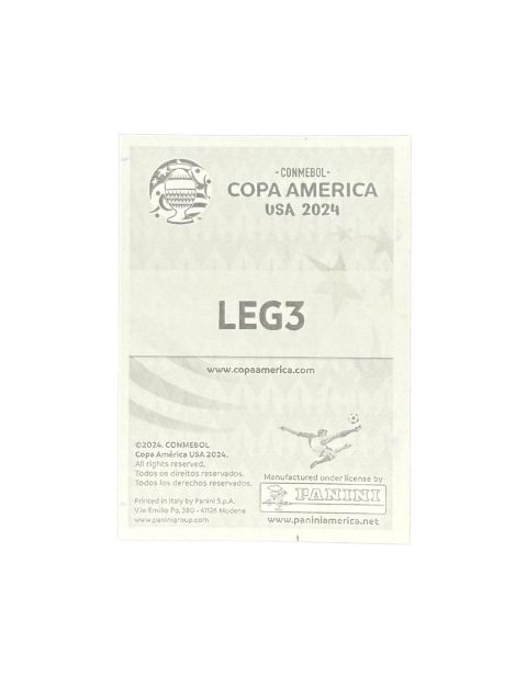 2024 Panini Copa America Pele Gold Stickers #LEG3 Back