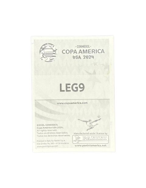 2024 Panini Copa America Ronaldinho Gold Stickers #LEG9 Back