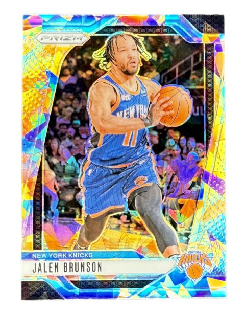 2024 Panini Prizm Jalen Brunson Cracked Ice #217 Front