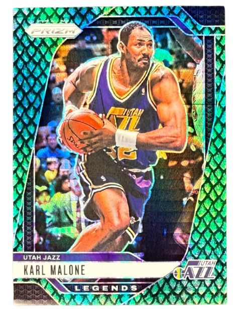2024 Panini Prizm Karl Malone Dragon Scale 27/48 #289 Front
