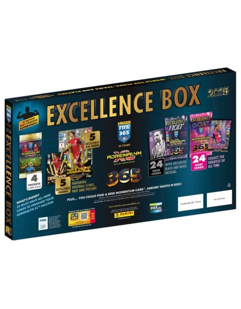 2025 FIFA 365 Adrenalyn XL Excellence Noir 10 Year Anniversary Factory Sealed Back