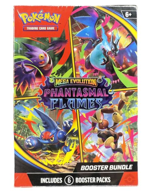 2025 Pokemon Phantasmal Flames Booster Bundle Fron