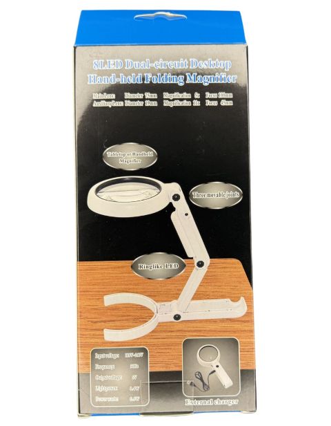 2025 SLED Dual-Circuit Card Magnifier Inspection Tool Backside