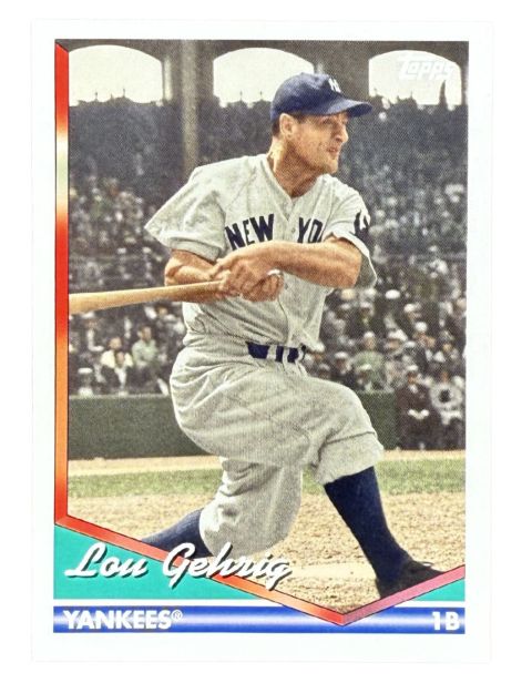 2025 Topps Baseball Archives Lou Gehrig #201 Front