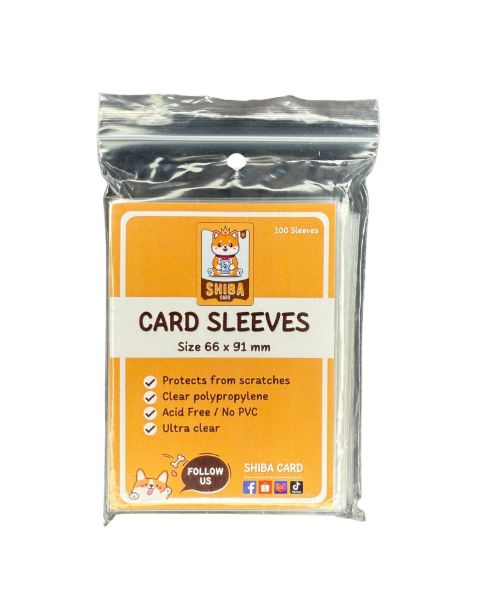 2026 SHIBA 100x Premium TCG Sleeves (66x99mm)