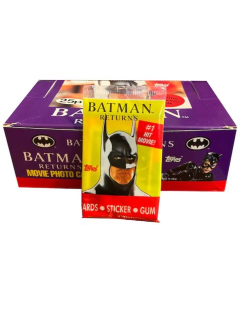 1991 Topps Batman Returns Factory Sealed Cards + Sticker & Gum