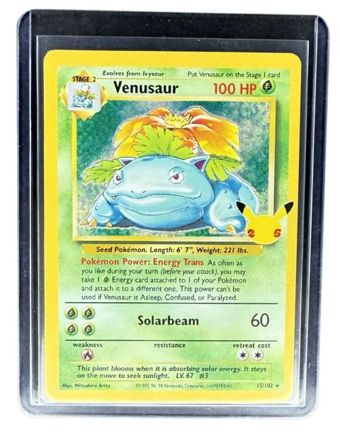 1999 Pokemon 25 Year Celebrations Venusaur #15/102