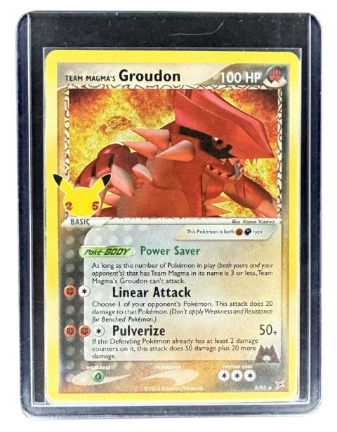 2004 Pokemon 25 Year Celebration Team Magma's Groudon #9/95