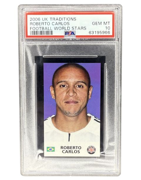 2006 UK Traditions Roberto Carlos Football World Stars PSA 10