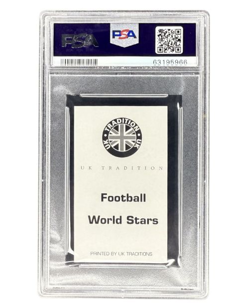 2006 UK Traditions Roberto Carlos Football World Stars PSA 10 Backside