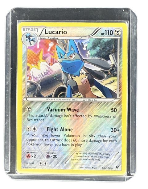 2016 Pokemon Lucario #63/124