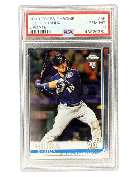 2019 Topps Chrome Keston Hiura Update #38 PSA 10