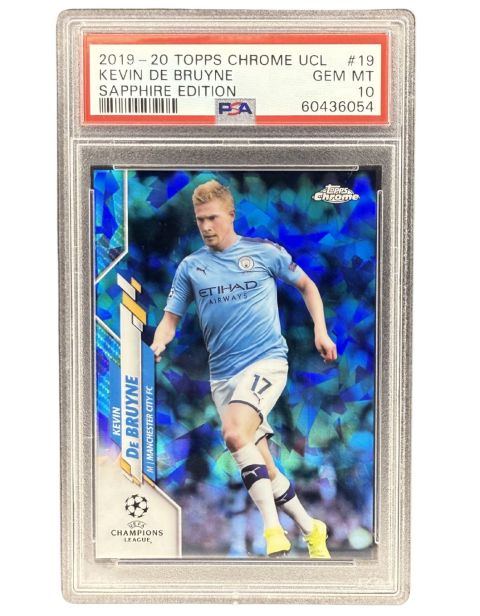 2019 Topps Chrome UCL Kevin De Bruyne Sapphire Edition #19 PSA 102019 Topps Chrome UCL Kevin De Bruyne Sapphire Edition #19 PSA 10