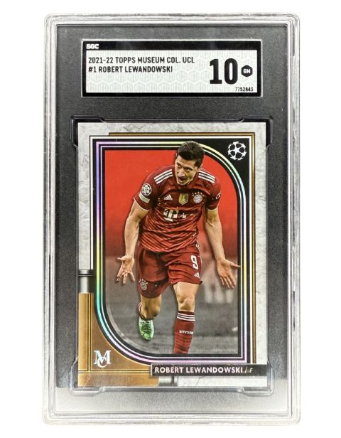 2021 Topps Museum UCL Robert Lewandowski #1 SGC 10