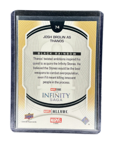 2022 Upper Deck Thanos Allure #74
 BAckside