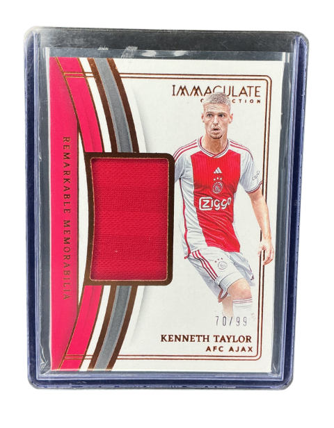 2023 Panini Immaculate Kenneth Taylor AFC Ajax #RM-KT Relic /99 Front