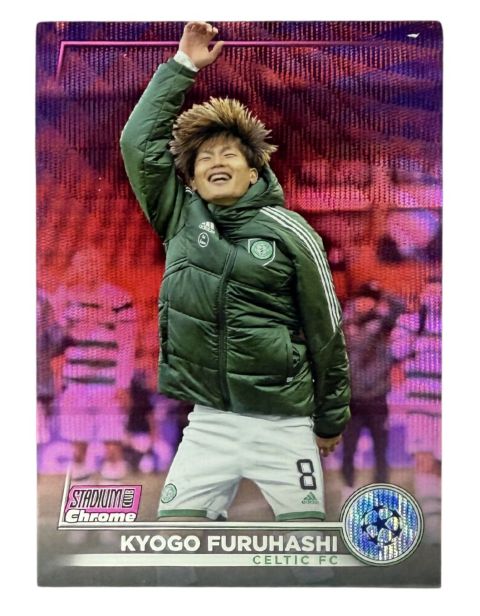 2023 Topps Stadium Kyogo Furuhashi Pink Wave /150 #86 Front