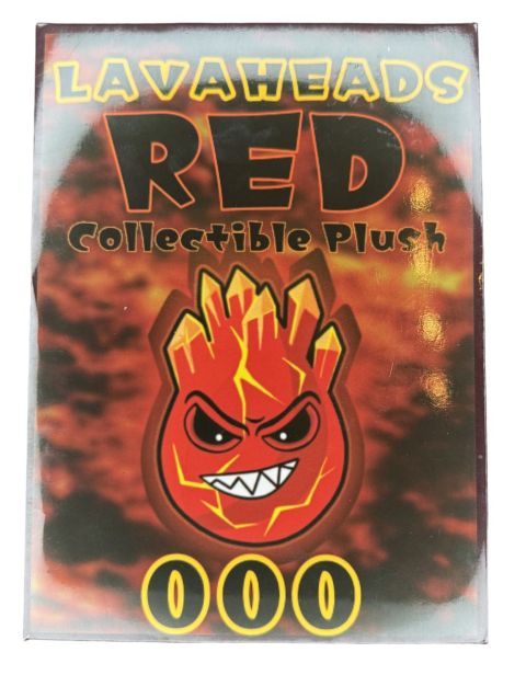 2024 Lava Heads Red Lava Plushie 13x9cm + Collector Box Fron
