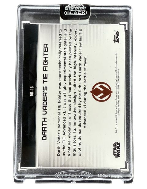2024 Topps Chrome Black Star Wars Darth Vader's The Fighter Depth of the Darkside #DD-16 Backside