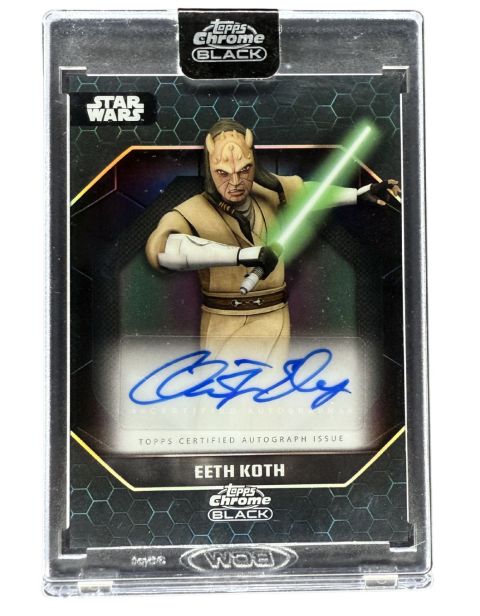 2024 Topps Chrome Black Star Wars Eeth Koth #ALS-CE Auto