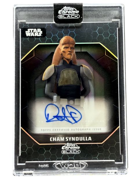 2024 Topps Chrome Black Star Wars Cham Syndulla #ALS-DO Auto