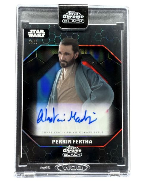 2024 Topps Chrome Black Star Wars Perrin Fertha #ALS-AM Auto /99