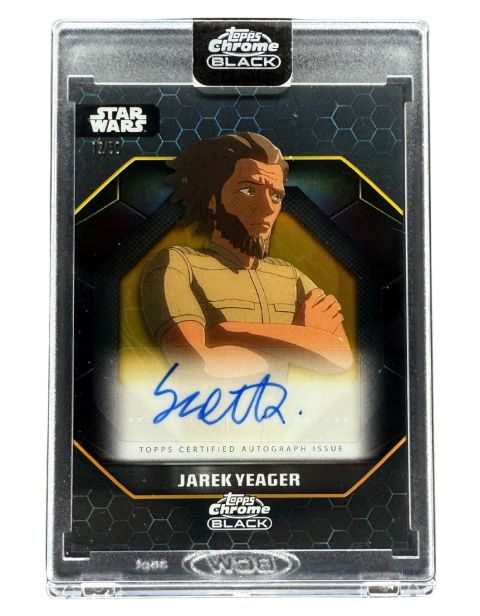 2024 Topps Chrome Black Star Wars Jarek Yeager #ALS-SL Auto /50