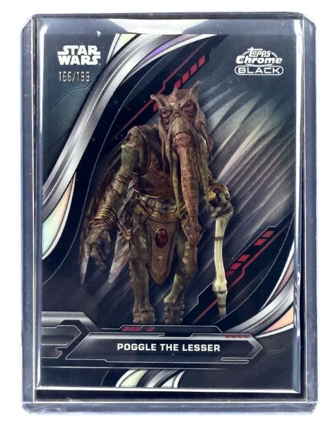 2024 Topps Chrome Black Star Wars Poggle The Lesser #99 /199