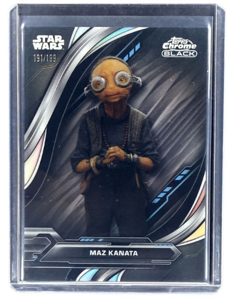 2024 Topps Chrome Black Star Wars Maz Kanata #48 /199