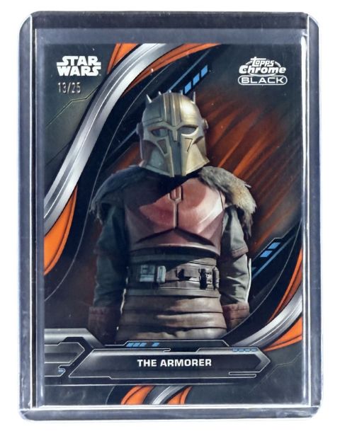 2024 Topps Chrome Black Star Wars The Armorer #23 /25