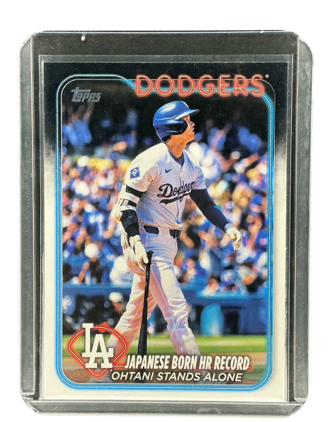 2024 Topps Now Baseball Ohtani Stands Alone Japanese Born HR ReCord Dodgers #US123 Front