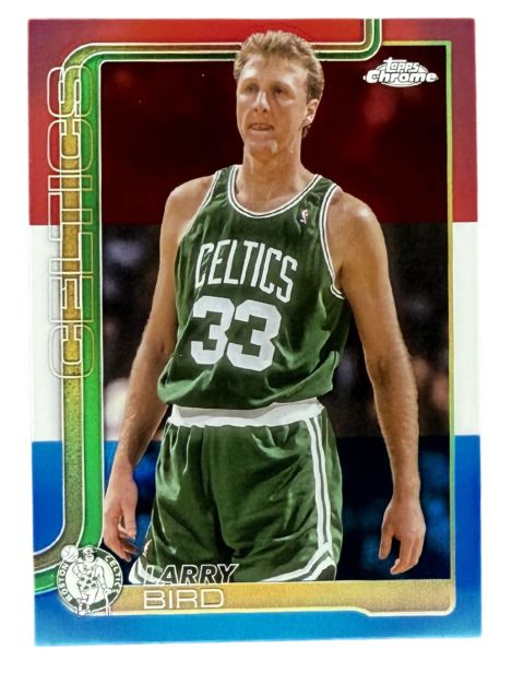 2025 Topps Chrome Larry Bird Tricolor #243 Front