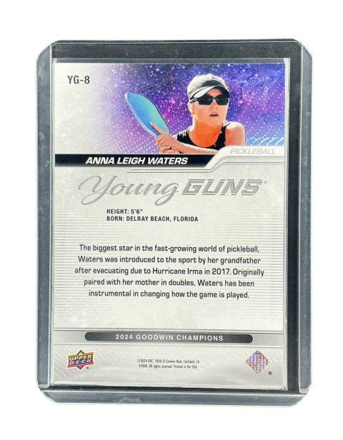 2025 Upper Deck Goodwin Champions Anna Leigh Waters Young Guns Pickleball #YG-8 Backside