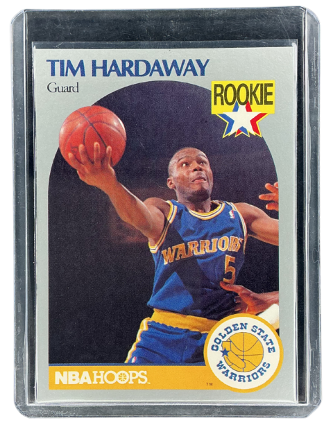1990 NBA Hoops Sealed Pack Tim Hardaway RC Golden State Warriors #113
Front