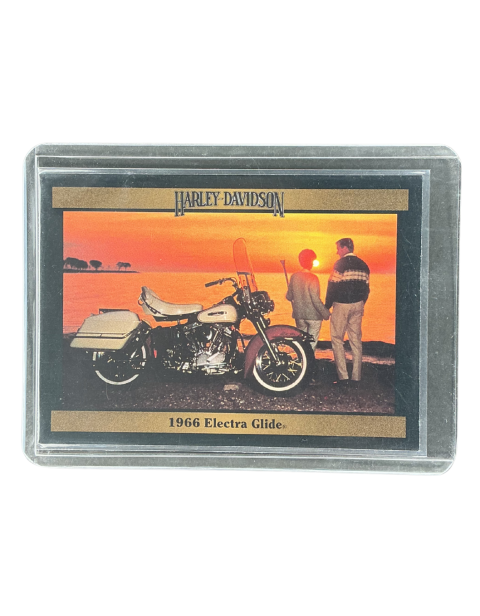 1992 Collect-A-Card Harley Davidson Series 2 1966 FLH Electra Glide #188 Front