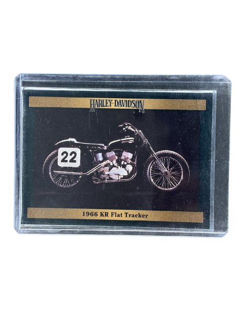 1992 Collect-A-Card Harley Davidson Series 2 1966 KR Flat Tracker #164 Front